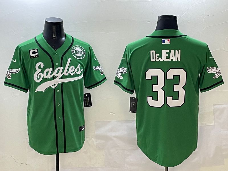 Men Philadelphia Eagles #33 Dejean Green three generations Jointly Name 2025 Nike Limited NFL Jersey style 11->philadelphia eagles->NFL Jersey